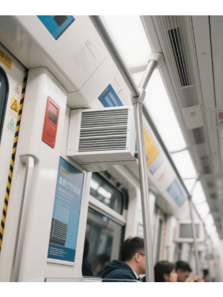 改善公共交通空氣質量（liàng）：高效空氣過濾（lǜ）器在地鐵車廂（xiāng）中的部署研究（jiū）