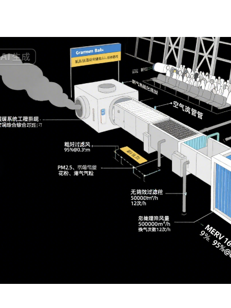 機場航站樓空氣質量優化中無隔板高效過濾器的作用